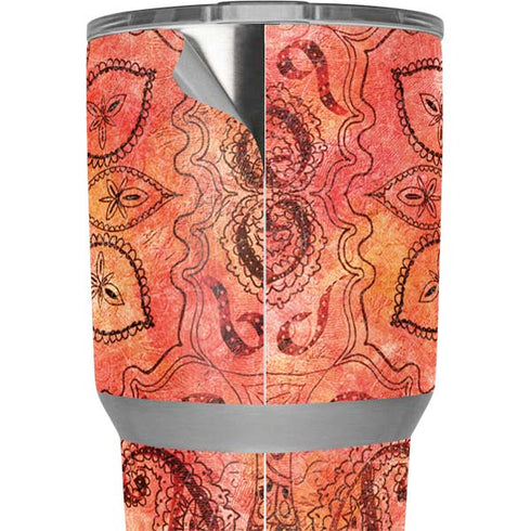 Orange Zen Yeti 30oz Rambler Tumbler Skin