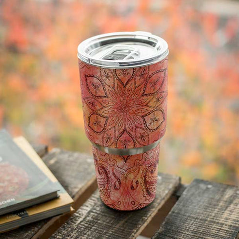 Orange Zen Yeti 30oz Rambler Tumbler Skin