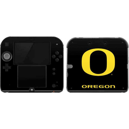 University of Oregon Ducks Black Gradient Nintendo 2DS Skin