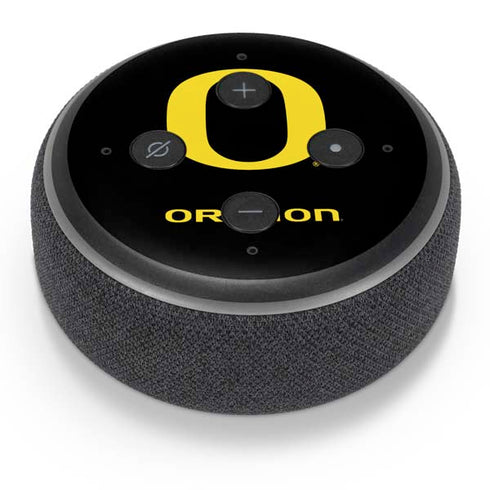 University of Oregon Ducks Black Gradient Amazon Echo Dot Skin
