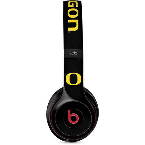 University of Oregon Ducks Black Gradient Beats Solo 2 Wireless Skin