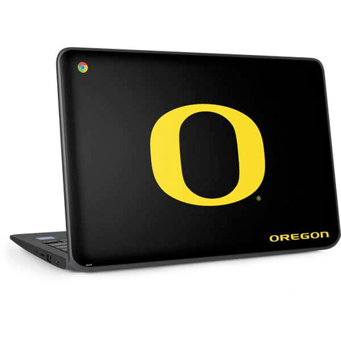 University of Oregon Ducks Black Gradient HP Chromebook Skin