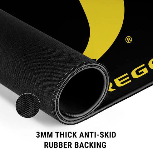 University of Oregon Ducks Black Gradient Gaming Mouse Pad