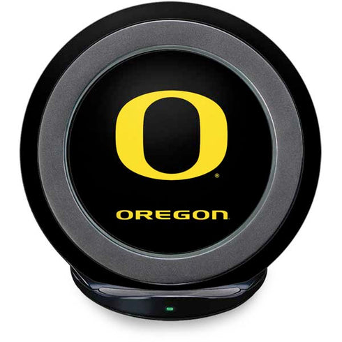 University of Oregon Ducks Black Gradient Fast Charge Wireless Charging Stand Skin