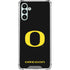 University of Oregon Ducks Black Gradient Galaxy A13 5G Clear Case