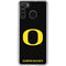 University of Oregon Ducks Black Gradient Galaxy A21 Clear Case