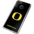 University of Oregon Ducks Black Gradient Galaxy A21 Clear Case