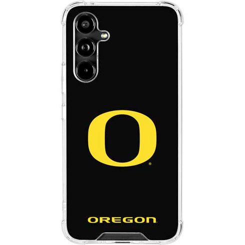 University of Oregon Ducks Black Gradient Galaxy A54 5G Clear Case