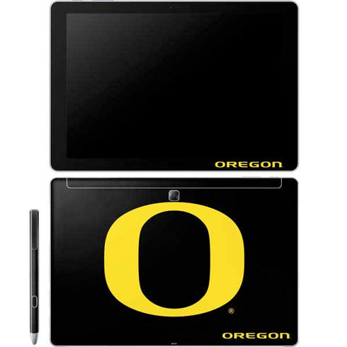 University of Oregon Ducks Black Gradient Galaxy Book 12in Skin