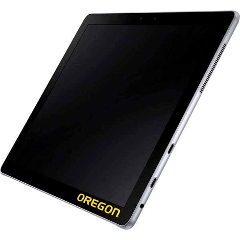 University of Oregon Ducks Black Gradient Galaxy Book 12in Skin