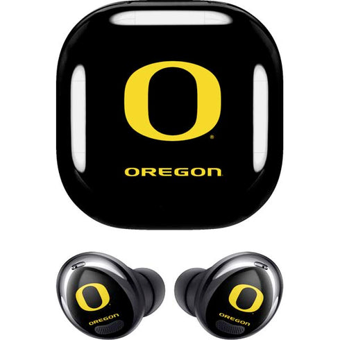 University of Oregon Ducks Black Gradient Galaxy Buds Pro Skin