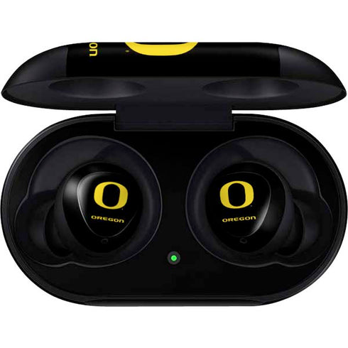 University of Oregon Ducks Black Gradient Galaxy Buds Skin
