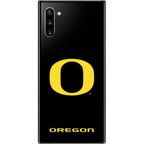 University of Oregon Ducks Black Gradient Galaxy Note 10 Skin