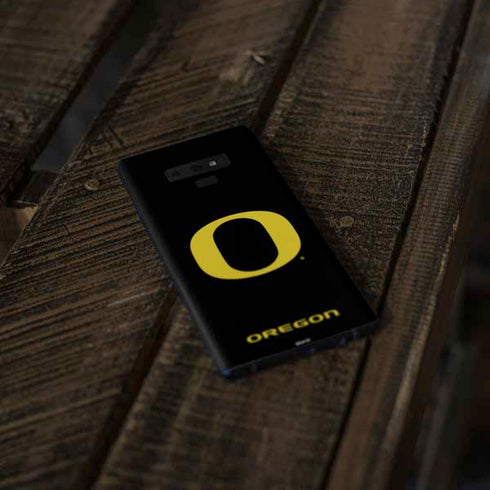 University of Oregon Ducks Black Gradient Galaxy Note 9 Skin