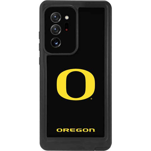 University of Oregon Ducks Black Gradient Galaxy Note20 Ultra 5G Waterproof Case