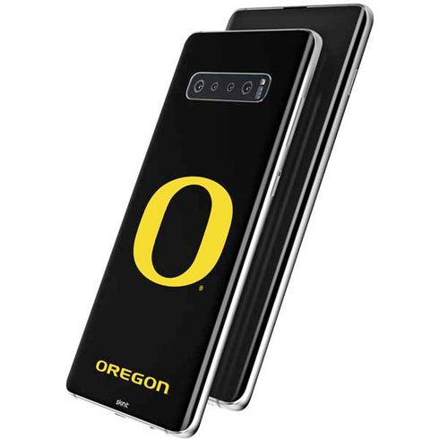 University of Oregon Ducks Black Gradient Galaxy S10 Skin