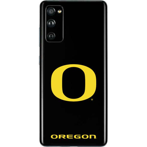 University of Oregon Ducks Black Gradient Galaxy S20 Fan Edition Skin