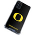 University of Oregon Ducks Black Gradient Galaxy S20 FE Clear Case