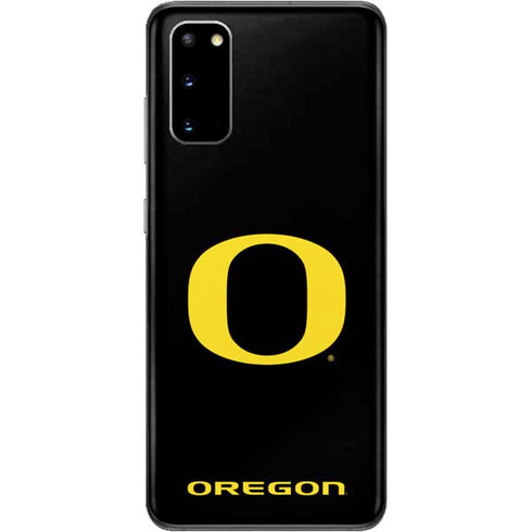University of Oregon Ducks Black Gradient Galaxy S20 Skin