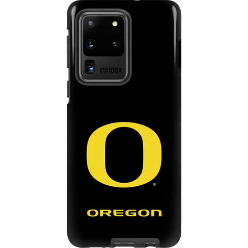 University of Oregon Ducks Black Gradient Galaxy S20 Ultra 5G Pro Case