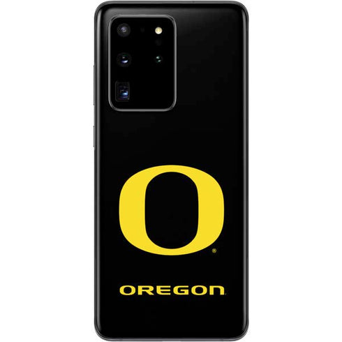 University of Oregon Ducks Black Gradient Galaxy S20 Ultra 5G Skin