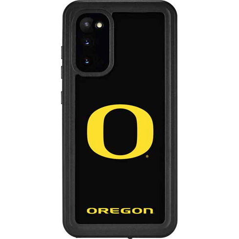 University of Oregon Ducks Black Gradient Galaxy S20 Waterproof Case