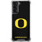 University of Oregon Ducks Black Gradient Galaxy S21 5G Clear Case