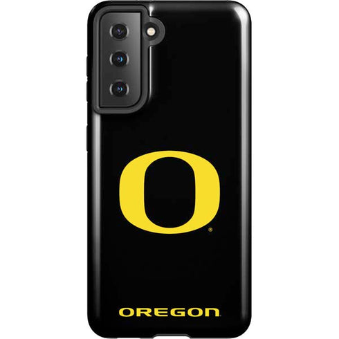 University of Oregon Ducks Black Gradient Galaxy S21 5G Pro Case