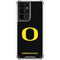 University of Oregon Ducks Black Gradient Galaxy S21 Ultra 5G Clear Case
