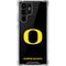 University of Oregon Ducks Black Gradient Galaxy S22 Ultra Clear Case