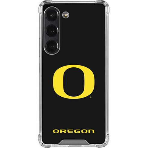 University of Oregon Ducks Black Gradient Galaxy S23 Clear Case