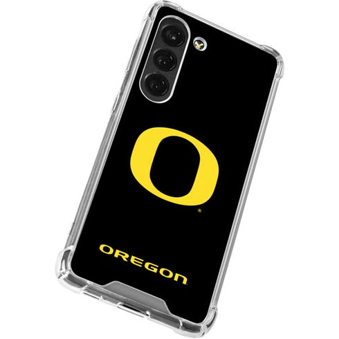 University of Oregon Ducks Black Gradient Galaxy S23 Clear Case