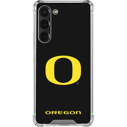 University of Oregon Ducks Black Gradient Galaxy S23 Plus Clear Case