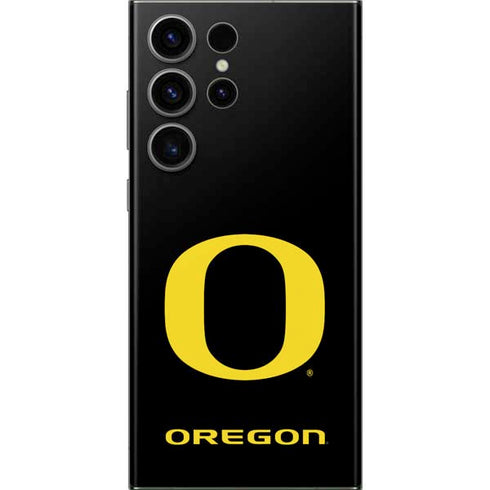 University of Oregon Ducks Black Gradient Galaxy S23 Ultra Skin