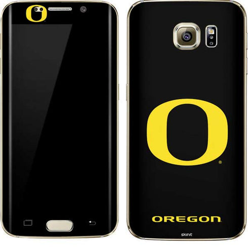 University of Oregon Ducks Black Gradient Galaxy S7 Edge Skin
