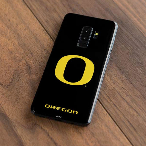 University of Oregon Ducks Black Gradient Galaxy S9 Plus Skin