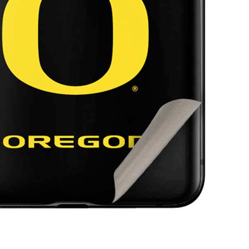 University of Oregon Ducks Black Gradient Galaxy Z Flip Skin