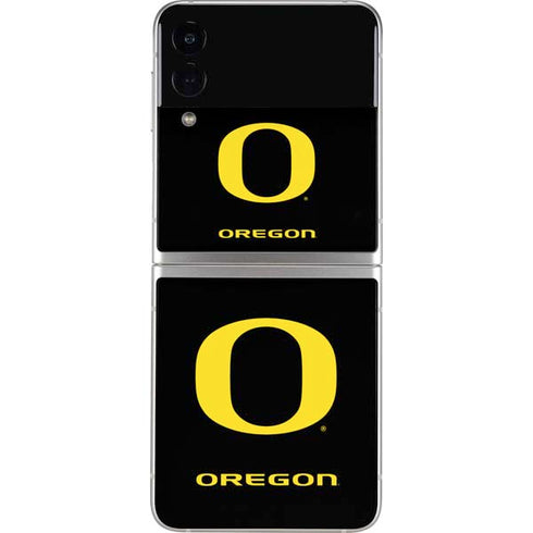 University of Oregon Ducks Black Gradient Galaxy Z Flip4 5G Skin