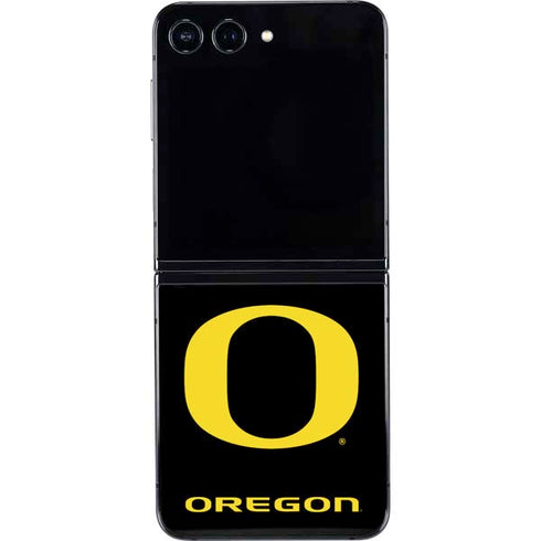 University of Oregon Ducks Black Gradient Galaxy Z Flip5 5G Skin