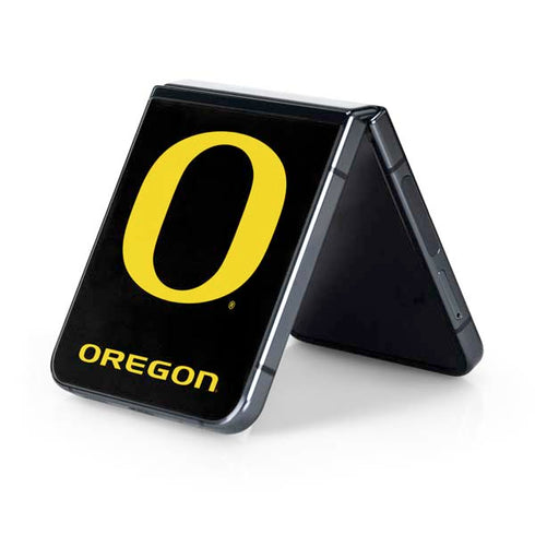 University of Oregon Ducks Black Gradient Galaxy Z Flip5 5G Skin