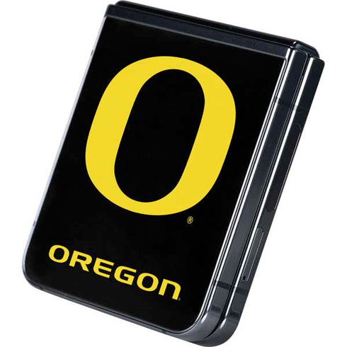 University of Oregon Ducks Black Gradient Galaxy Z Flip5 5G Skin