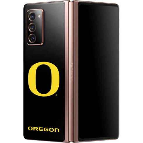University of Oregon Ducks Black Gradient Galaxy Z Fold2 5G Skin