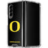 University of Oregon Ducks Black Gradient Galaxy Z Fold4 5G Clear Case