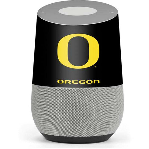 University of Oregon Ducks Black Gradient Google Home Skin