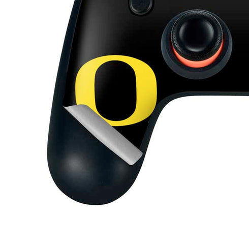 University of Oregon Ducks Black Gradient Google Stadia Controller Skin