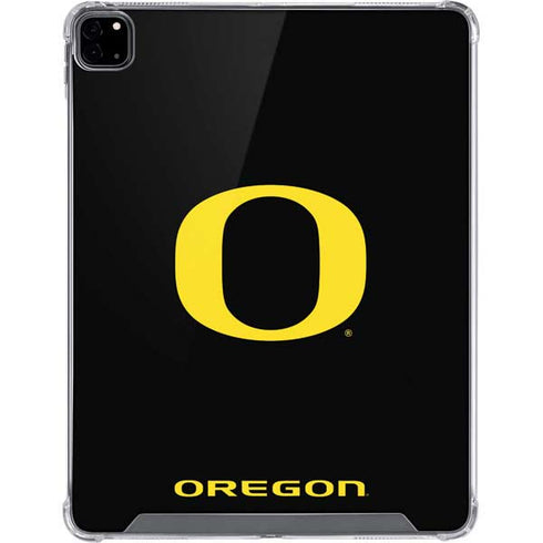 University of Oregon Ducks Black Gradient iPad Pro 12.9in (2020) Clear Case
