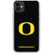 University of Oregon Ducks Black Gradient iPhone 11 Clear Case