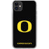 University of Oregon Ducks Black Gradient iPhone 11 Clear Case