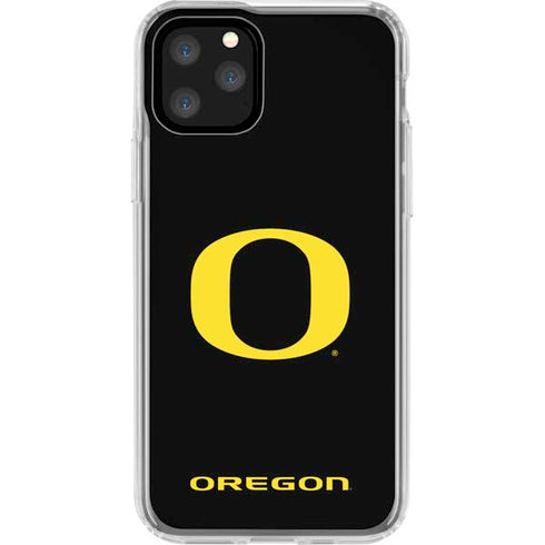 University of Oregon Ducks Black Gradient iPhone 11 Pro Clear Case
