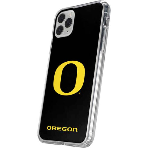 University of Oregon Ducks Black Gradient iPhone 11 Pro Clear Case